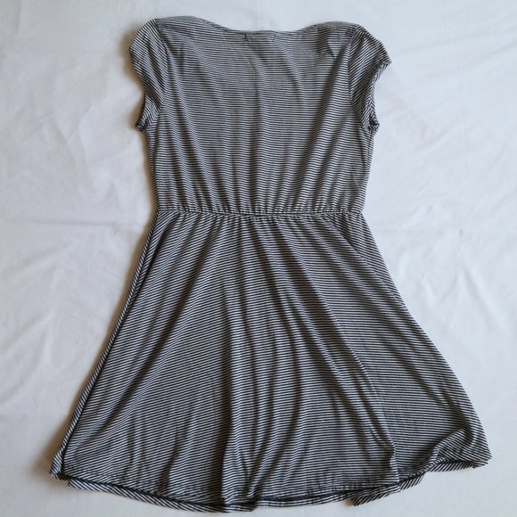 Striped Black and White Dress - Picture 3 of 5